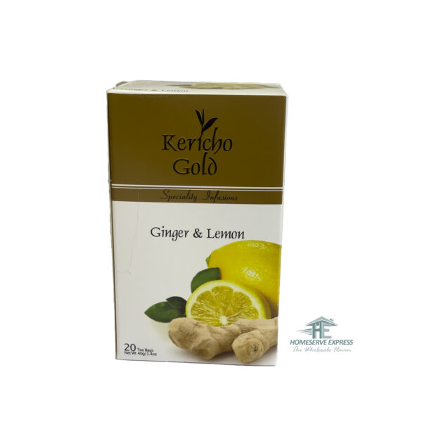 Kericho Gold Ginger & Lemon Teabags 20s