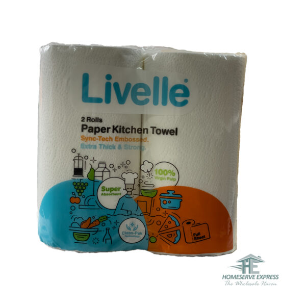 Livelle Kitchen Towel Twin Pack (White)