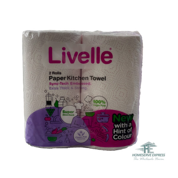 Livelle Kitchen Towel Twin Pack (Pink)